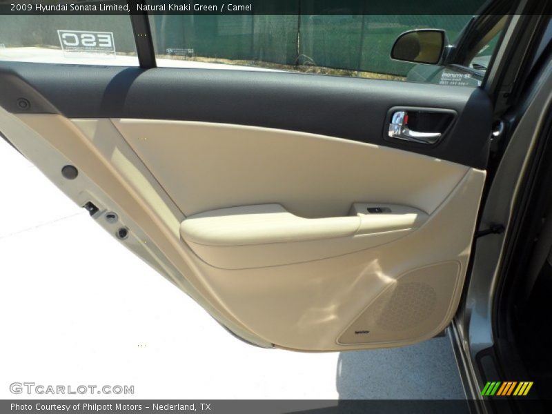 Natural Khaki Green / Camel 2009 Hyundai Sonata Limited