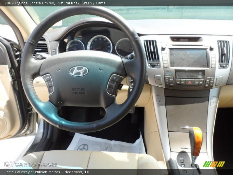 Natural Khaki Green / Camel 2009 Hyundai Sonata Limited