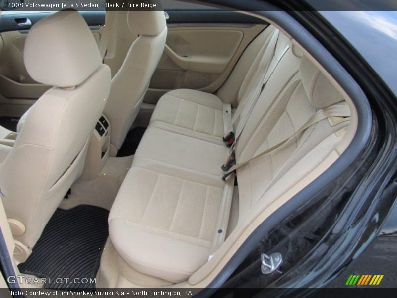 Black / Pure Beige 2008 Volkswagen Jetta S Sedan
