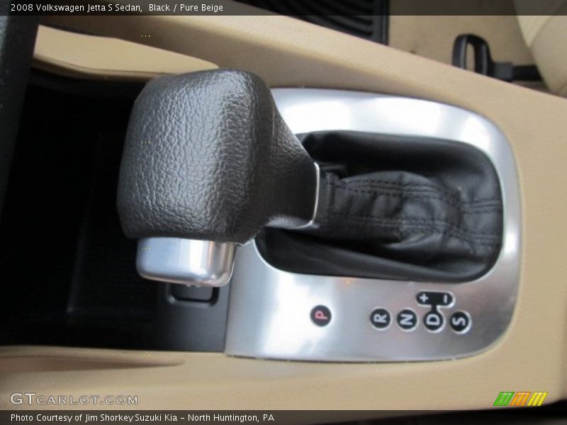 Black / Pure Beige 2008 Volkswagen Jetta S Sedan