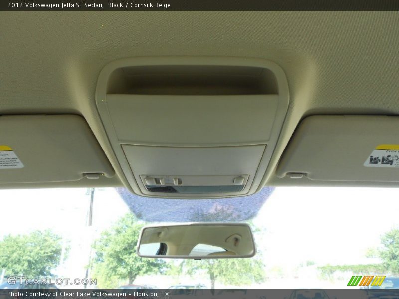 Black / Cornsilk Beige 2012 Volkswagen Jetta SE Sedan