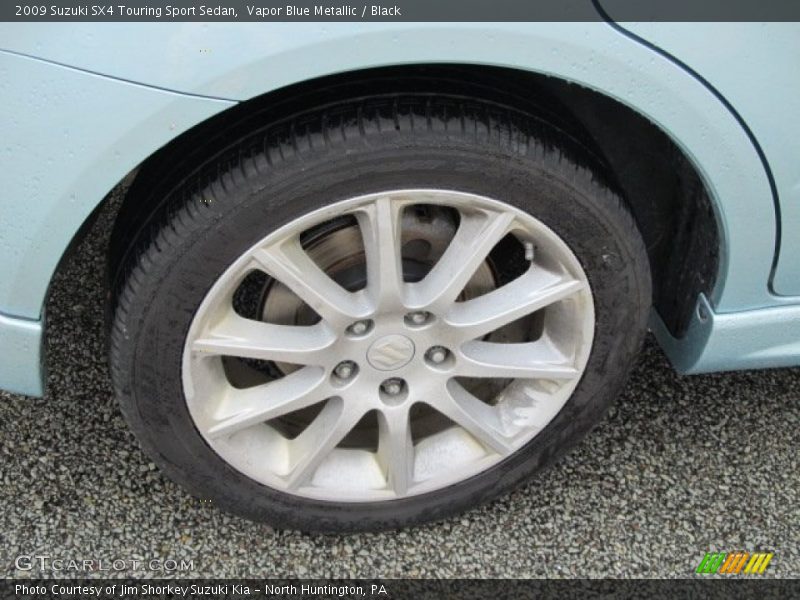 Vapor Blue Metallic / Black 2009 Suzuki SX4 Touring Sport Sedan