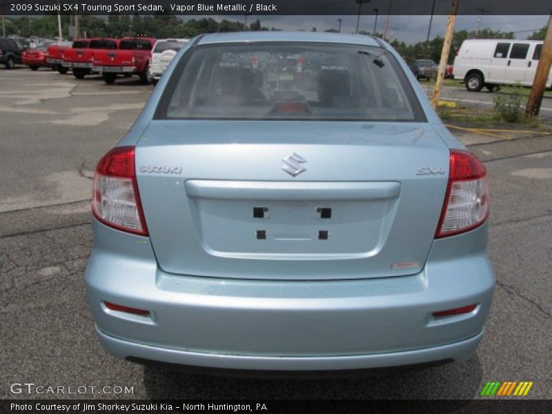 Vapor Blue Metallic / Black 2009 Suzuki SX4 Touring Sport Sedan