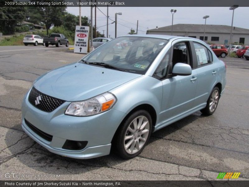 Vapor Blue Metallic / Black 2009 Suzuki SX4 Touring Sport Sedan