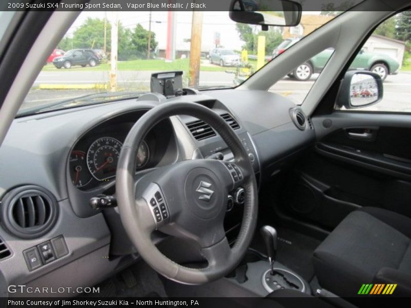 Vapor Blue Metallic / Black 2009 Suzuki SX4 Touring Sport Sedan