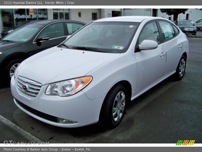 Nordic White / Gray 2010 Hyundai Elantra GLS