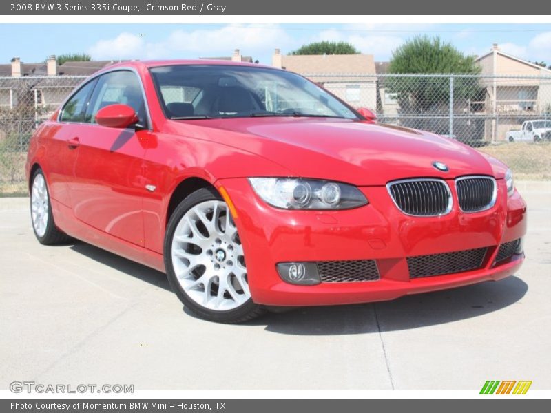 Crimson Red / Gray 2008 BMW 3 Series 335i Coupe