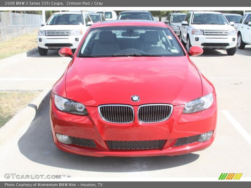 Crimson Red / Gray 2008 BMW 3 Series 335i Coupe