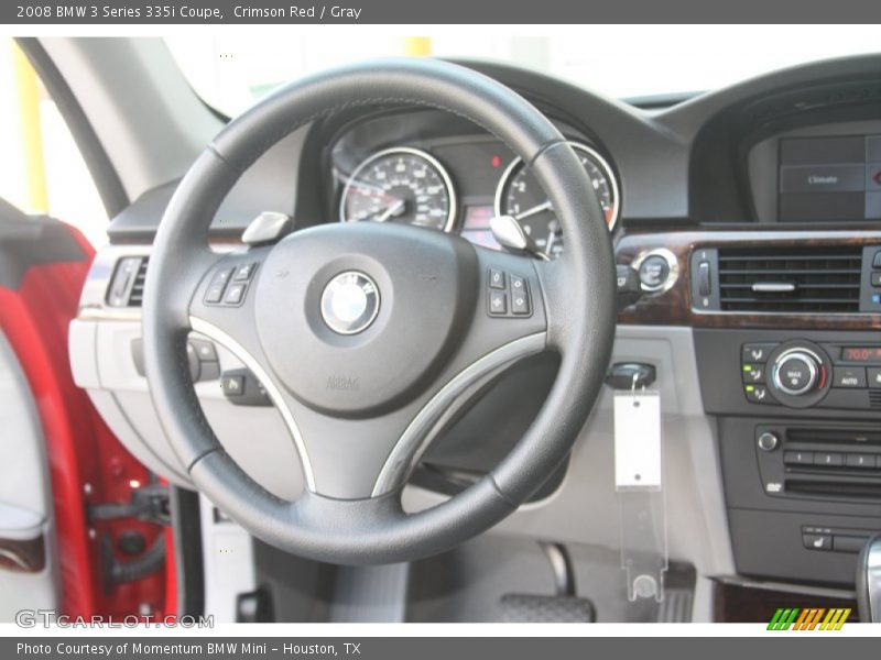 Crimson Red / Gray 2008 BMW 3 Series 335i Coupe