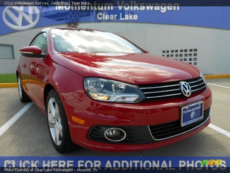 Salsa Red / Titan Black 2012 Volkswagen Eos Lux