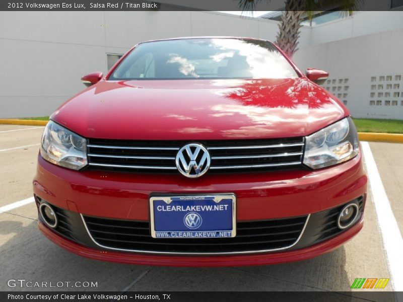Salsa Red / Titan Black 2012 Volkswagen Eos Lux