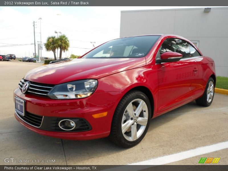 Salsa Red / Titan Black 2012 Volkswagen Eos Lux