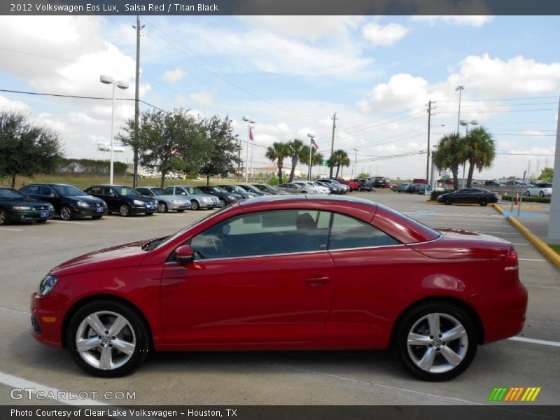 Salsa Red / Titan Black 2012 Volkswagen Eos Lux