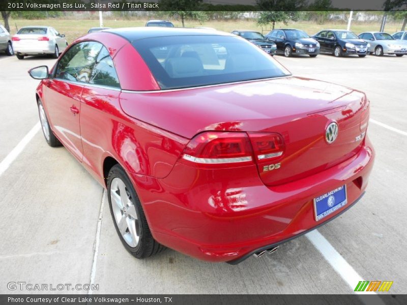 Salsa Red / Titan Black 2012 Volkswagen Eos Lux