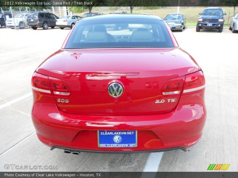 Salsa Red / Titan Black 2012 Volkswagen Eos Lux