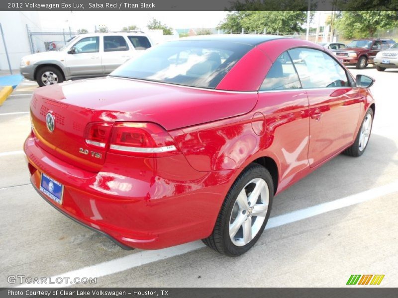 Salsa Red / Titan Black 2012 Volkswagen Eos Lux