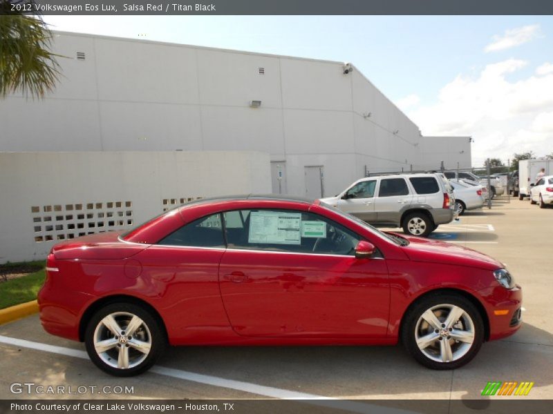 Salsa Red / Titan Black 2012 Volkswagen Eos Lux