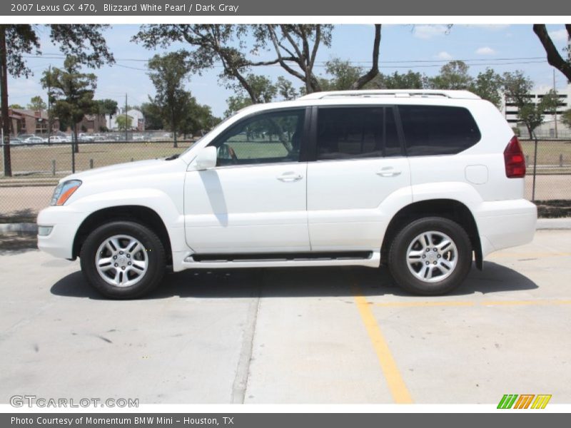 Blizzard White Pearl / Dark Gray 2007 Lexus GX 470