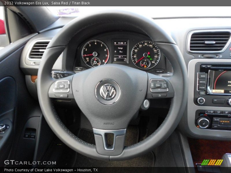 Salsa Red / Titan Black 2012 Volkswagen Eos Lux