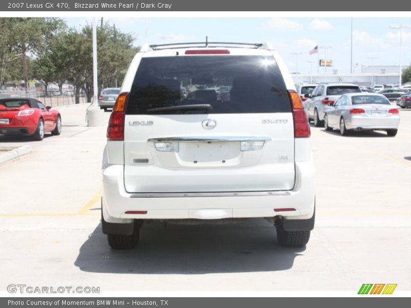 Blizzard White Pearl / Dark Gray 2007 Lexus GX 470