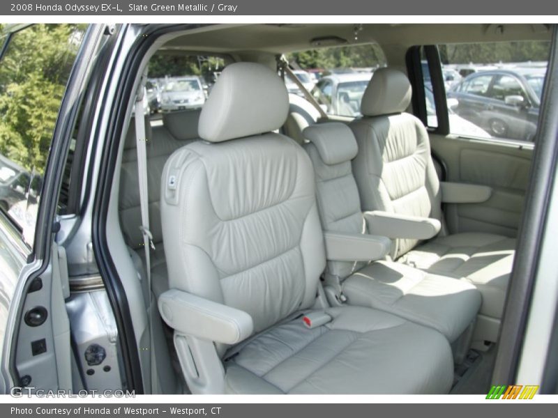Slate Green Metallic / Gray 2008 Honda Odyssey EX-L