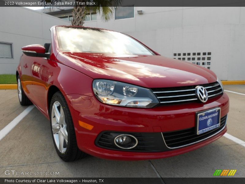 Salsa Red / Titan Black 2012 Volkswagen Eos Lux