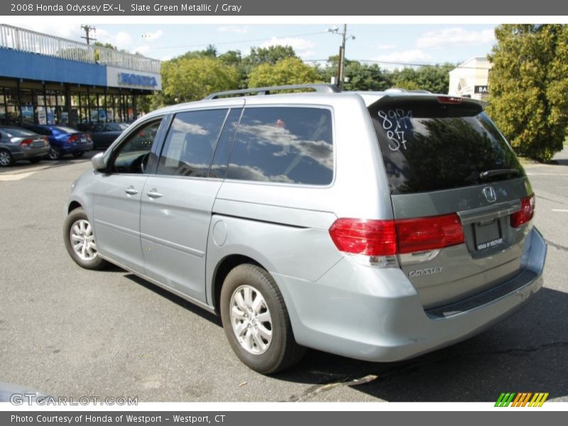 Slate Green Metallic / Gray 2008 Honda Odyssey EX-L