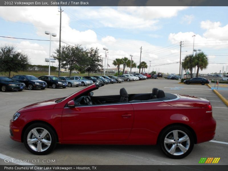 Salsa Red / Titan Black 2012 Volkswagen Eos Lux