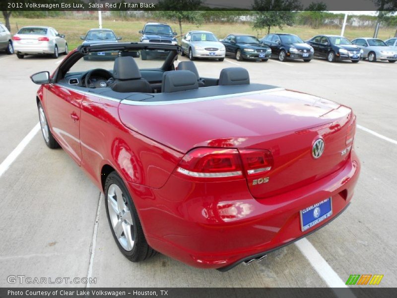 Salsa Red / Titan Black 2012 Volkswagen Eos Lux