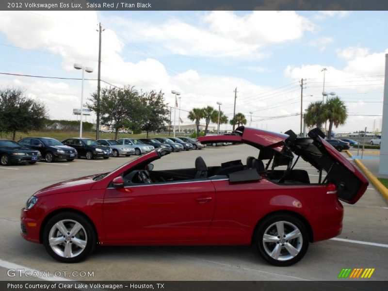 Salsa Red / Titan Black 2012 Volkswagen Eos Lux