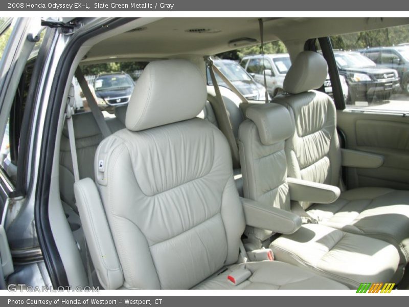 Slate Green Metallic / Gray 2008 Honda Odyssey EX-L