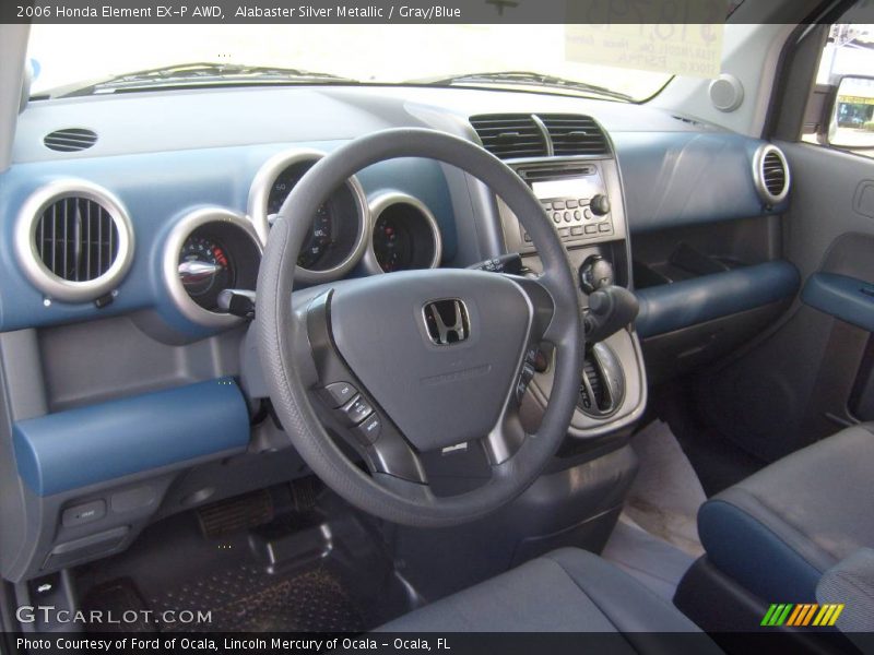Alabaster Silver Metallic / Gray/Blue 2006 Honda Element EX-P AWD