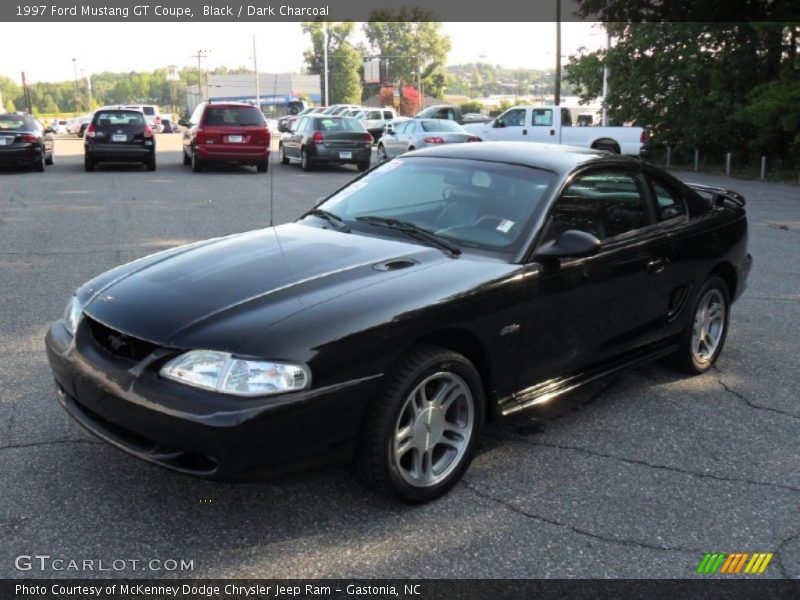 Black / Dark Charcoal 1997 Ford Mustang GT Coupe