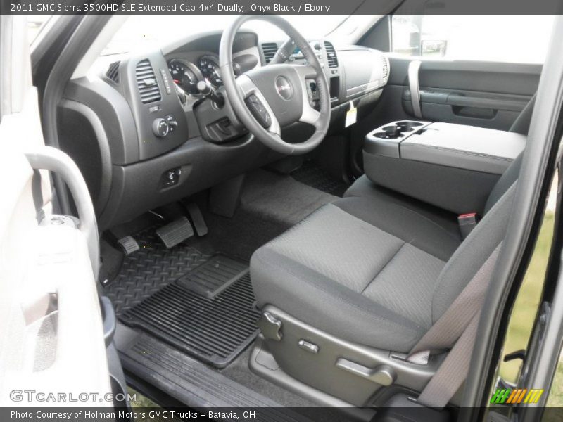 Onyx Black / Ebony 2011 GMC Sierra 3500HD SLE Extended Cab 4x4 Dually