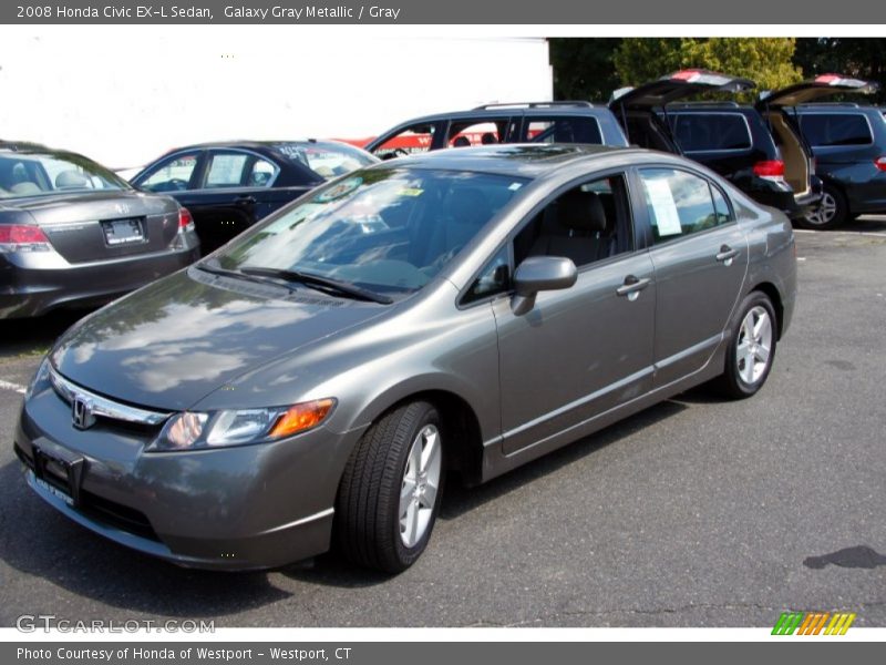 Galaxy Gray Metallic / Gray 2008 Honda Civic EX-L Sedan