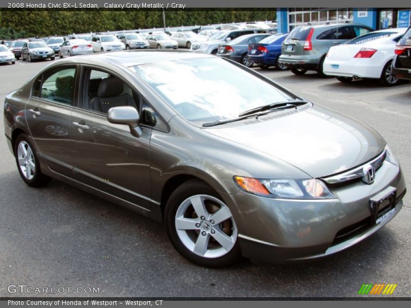 Galaxy Gray Metallic / Gray 2008 Honda Civic EX-L Sedan