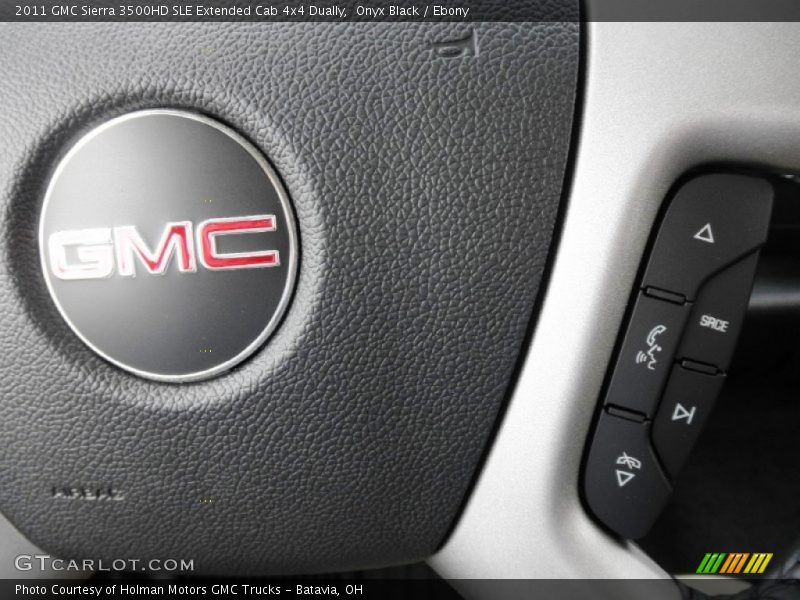 Onyx Black / Ebony 2011 GMC Sierra 3500HD SLE Extended Cab 4x4 Dually
