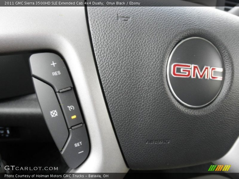 Onyx Black / Ebony 2011 GMC Sierra 3500HD SLE Extended Cab 4x4 Dually