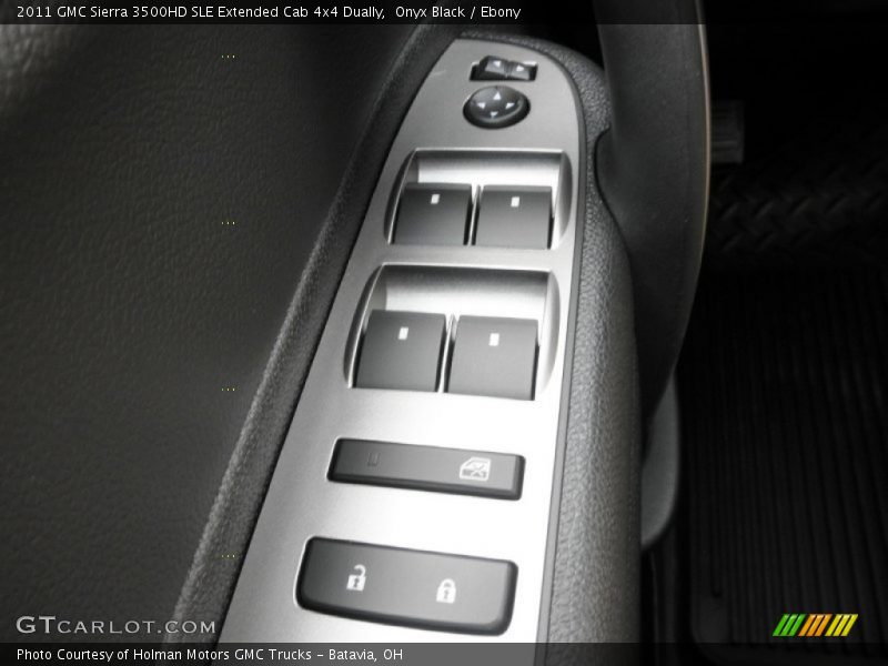 Onyx Black / Ebony 2011 GMC Sierra 3500HD SLE Extended Cab 4x4 Dually