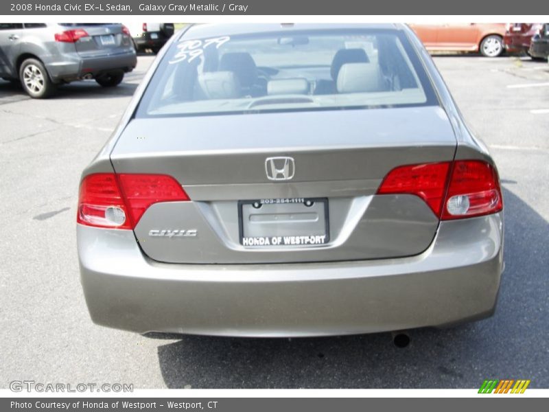 Galaxy Gray Metallic / Gray 2008 Honda Civic EX-L Sedan