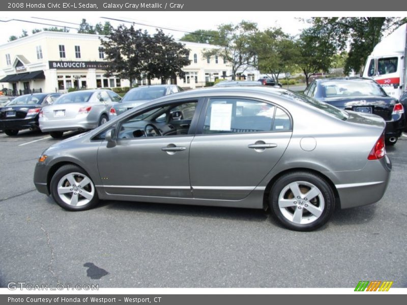 Galaxy Gray Metallic / Gray 2008 Honda Civic EX-L Sedan