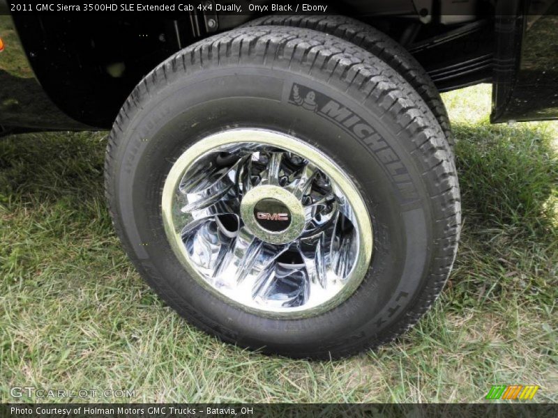 Onyx Black / Ebony 2011 GMC Sierra 3500HD SLE Extended Cab 4x4 Dually