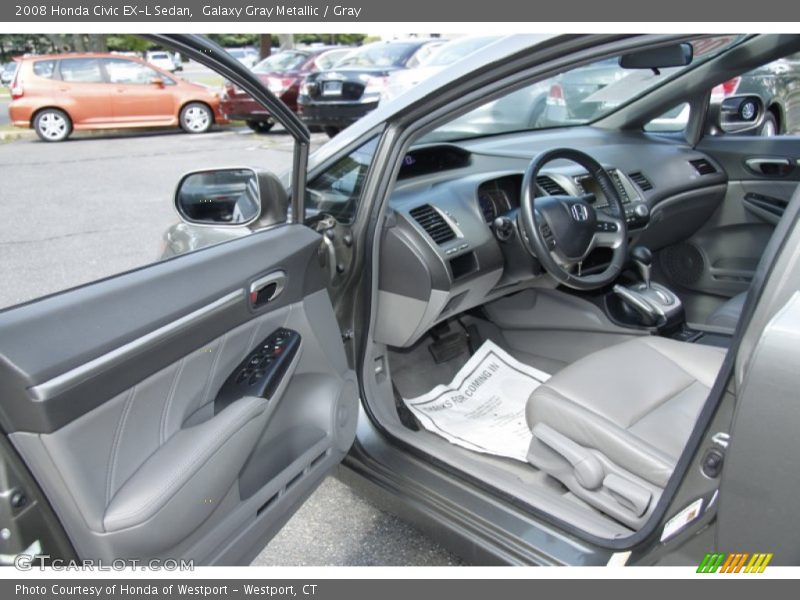 Galaxy Gray Metallic / Gray 2008 Honda Civic EX-L Sedan