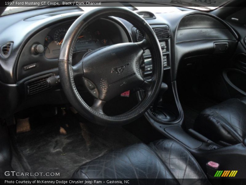 Dark Charcoal Interior - 1997 Mustang GT Coupe 