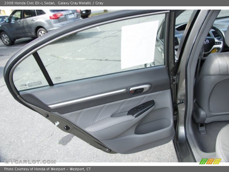 Galaxy Gray Metallic / Gray 2008 Honda Civic EX-L Sedan