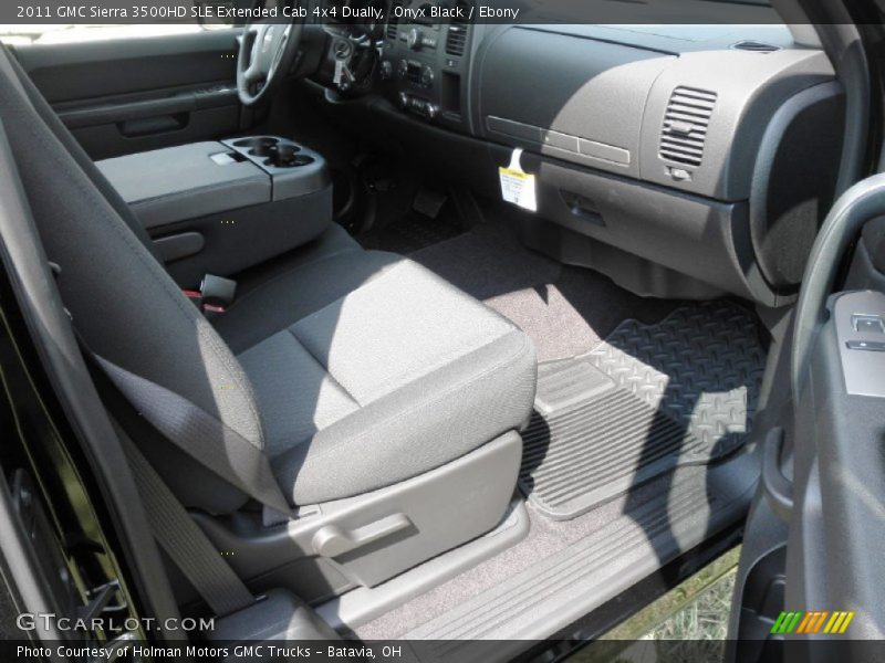 Onyx Black / Ebony 2011 GMC Sierra 3500HD SLE Extended Cab 4x4 Dually