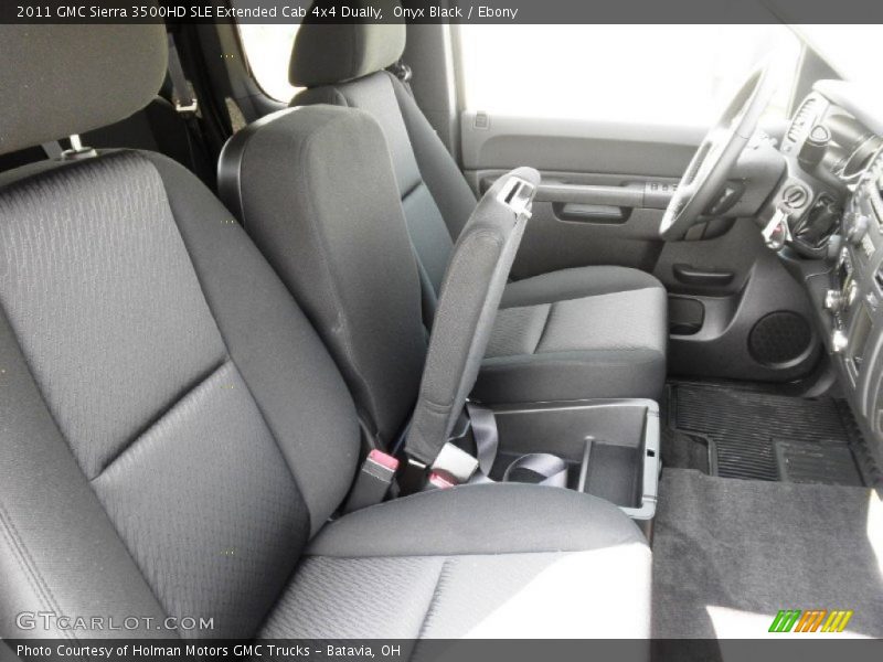 Onyx Black / Ebony 2011 GMC Sierra 3500HD SLE Extended Cab 4x4 Dually