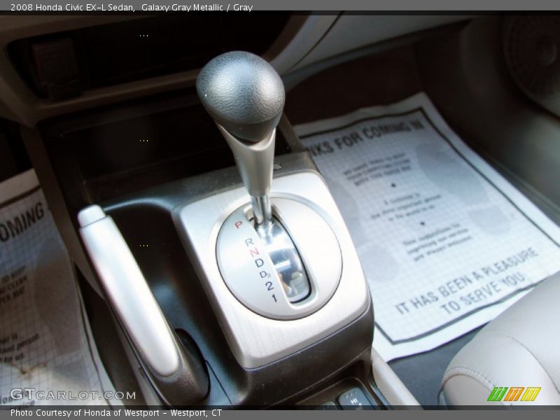 Galaxy Gray Metallic / Gray 2008 Honda Civic EX-L Sedan