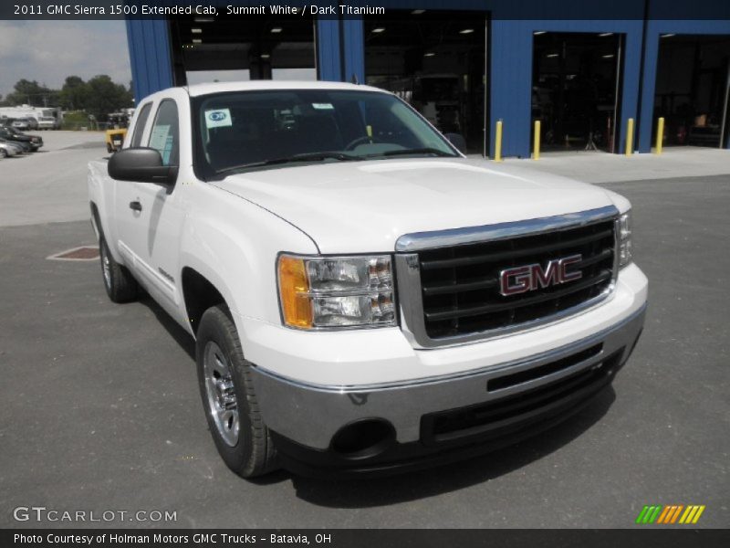 Summit White / Dark Titanium 2011 GMC Sierra 1500 Extended Cab