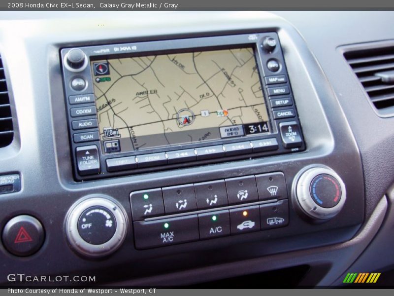 Galaxy Gray Metallic / Gray 2008 Honda Civic EX-L Sedan